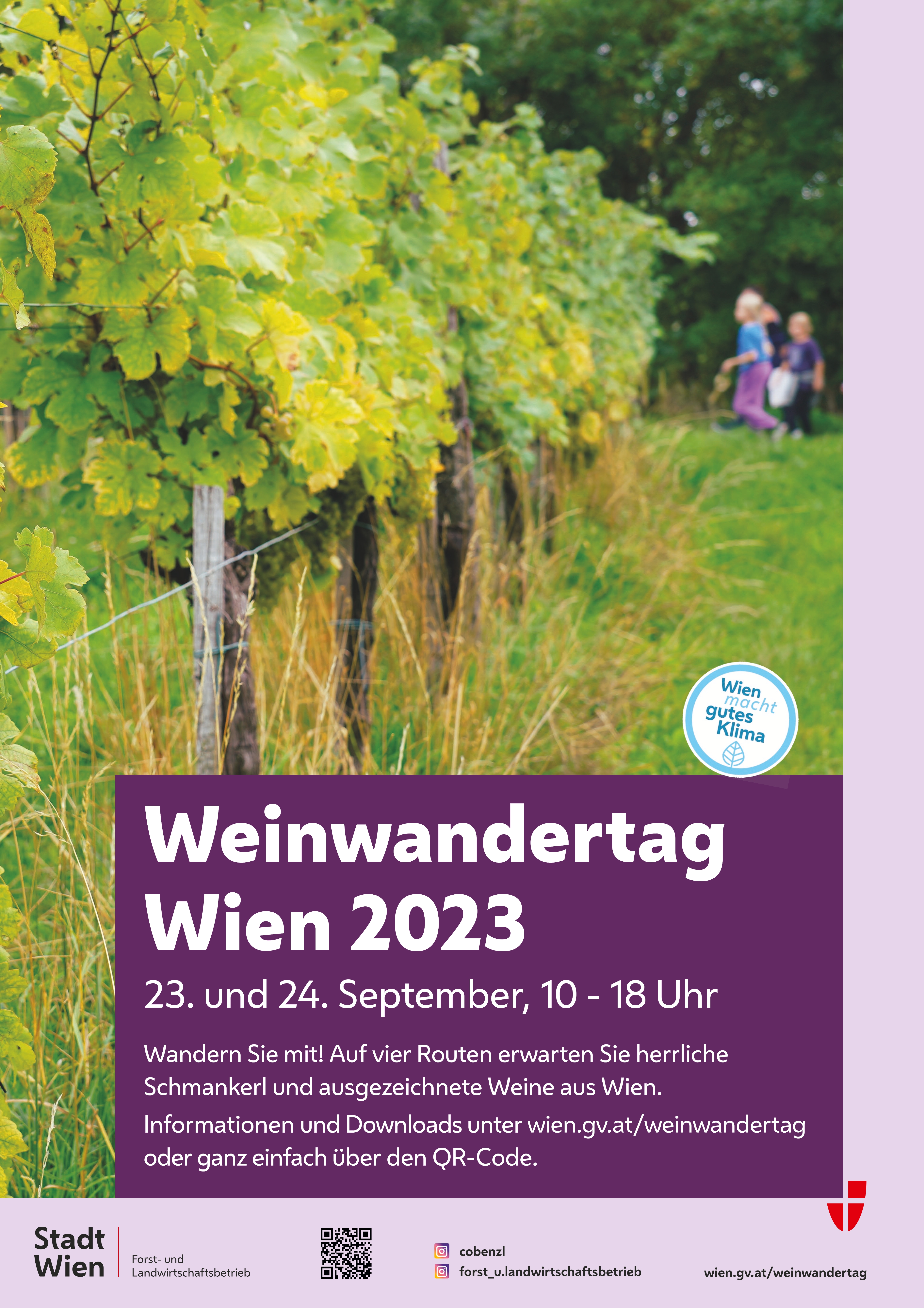 Plakat Wiener Weinwandertag 2023