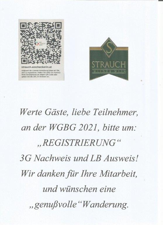 QR-Code und Kontrollplakate Weingut Strauch