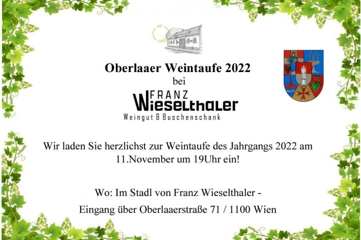 Oberlaaer Weintaufe