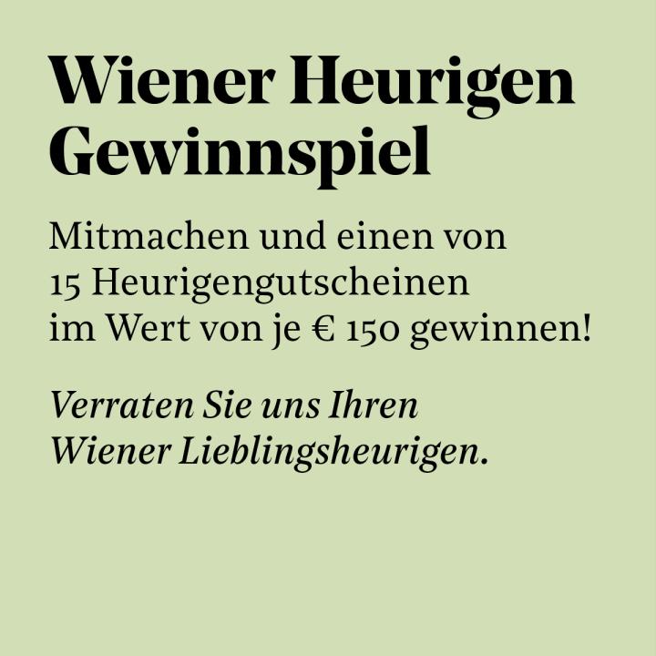 Wiener Heurigen Gewinnspiel